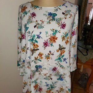 Light floral blouse